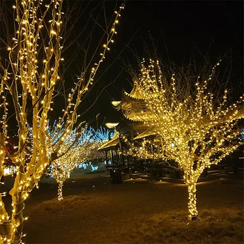 Decor de crăciun pentru Acasă 20m 30m 50m 100m de Lumină LED Șir de Lumini de Crăciun pentru Grădină în aer liber de Anul Nou Decoratiuni de Craciun