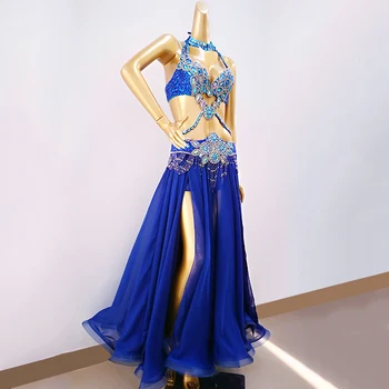 Fierbinte de Vânzare Profesionale Belly Dance Set Costum pentru Femei Tinutele de Performanță Bollywood Dansatoare Dansatoare de Belly Dance Costum de haine