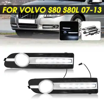 2 buc Auto LED DRL Lumini de Zi de Funcționare Lampă Far Pentru Volvo S80 Volvo S80L 2007 2008 2009 2010 2011 2012 2013