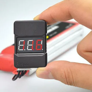 2 buc BX100 1-8S Lipo Baterie Tester de Tensiune Joasă Tensiune Soneria de Alarma de Putere cu LED-uri de Afișare Checker cu 100 dB Difuzoare Duale
