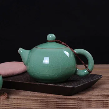 200ml de Gheață Sparge Longquan/Celadon/Xishi Oală/ Ceainic/Set de Ceai/Fratele Cuptor/China Ceramică/Singură Oală /Filtru, Ceainic/Cadou