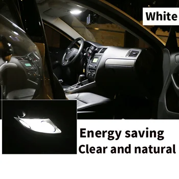 9pcs LED-uri Lumina de Interior Kit + plafoniera + Spate hartă lumini + oglinda bec pentru BMW seria 3 E90 E91 E92 (2006-2011)