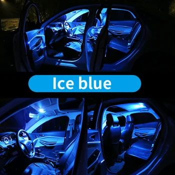 9pcs LED-uri Lumina de Interior Kit + plafoniera + Spate hartă lumini + oglinda bec pentru BMW seria 3 E90 E91 E92 (2006-2011)