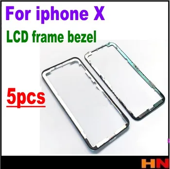 5pcs Orig Mijloc Rama Bezel pentru iPhone Ecran X Mid-Cadru de reparare Inlocuire