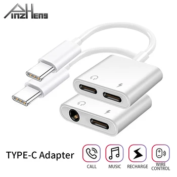 PINZHENG C USB Adaptor Audio-Incarcator Adaptor Jack de 3,5 mm La Tip C Tip Încărcător-C Adaptor Pentru Xiaomi, Huawei Samsung Aux Căști