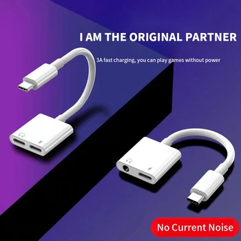 PINZHENG C USB Adaptor Audio-Incarcator Adaptor Jack de 3,5 mm La Tip C Tip Încărcător-C Adaptor Pentru Xiaomi, Huawei Samsung Aux Căști
