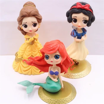 Disney Noi printese figura Păpuși Jucarii Alba ca Zapada, Rapunzel, Ariel Cenusareasa, Belle Sirena Copii Figuri Jucarii fete cadou