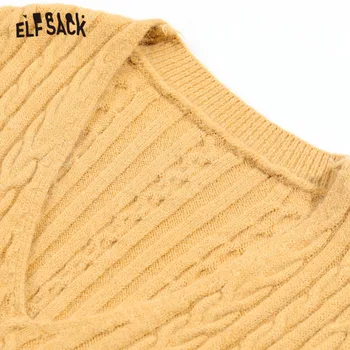 ELFSACK Multicolor Solid Minimalist Țese Tricot Rochie Casual Femei 2020 Primăvară Pură Epocă fără Mâneci Doamnelor Bază de zi cu Zi Rochii