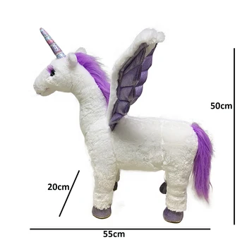 2021 fierbinte vinde realiste de zbor unicorn animal scaun animal de pluș jucărie realist unicorn de pluș jucărie canapea