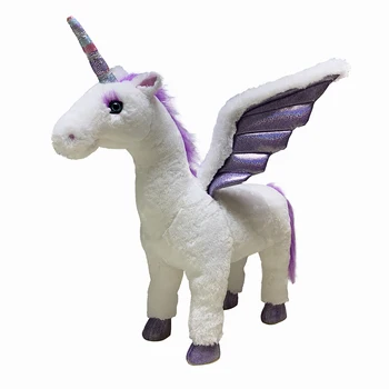 2021 fierbinte vinde realiste de zbor unicorn animal scaun animal de pluș jucărie realist unicorn de pluș jucărie canapea