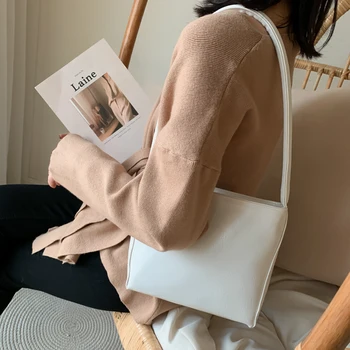 Retro stil Hong Kong mic sac sac de femei 2020 noua moda versiunea coreeană de moda simplu axila sac versatil textura umăr