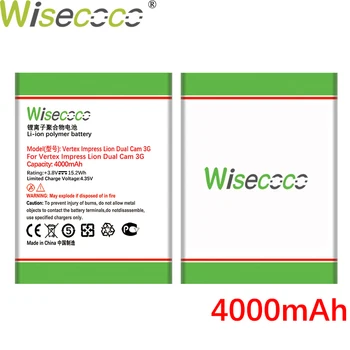 WISECOCO Baterie de 4000mAh Pentru Vertex Impresiona Leu Cam dubla Telefon 3G de Înaltă Calitate, Cu Codul de Urmărire