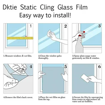 Fereastră de sticlă de Film Mat Opac Privacy Glass filme 45*60 cm/60*90 cm/90*120 cm Decor Acasă decorare fereastră BLT1181 elan
