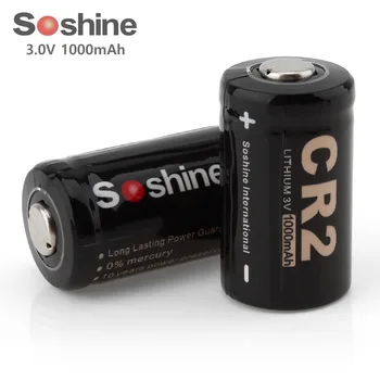 2 buc/set Soshine 3V 1000mAh CR2 Lithium Baterie Li-ion Non-Acumulator pentru Lanterne LED-uri Faruri de Înaltă Calitate