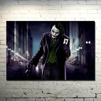 The Dark Knight Rises - Joker Film Joc de Tesatura de Matase Arta Poster de Imprimare 13x20 24x36 Inch Pentru Camera Decor Poze 013