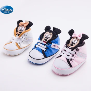 Disney pentru copii Fete Pantofi de Prințesă drăguț desen Animat Minnie roz copii Mickey nou-născut Copilul moale Pantofi