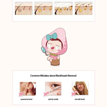 BIOAQUA 3 Pași Cap Negru de Demontare a Seta Masca de Fata coreeană Cosmetice de Îngrijire a Pielii, Peeling