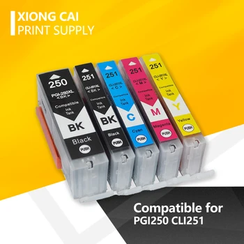 30Pcs Compatibil PGI250 IGP 250 CLI251 Cartuș de Cerneală Pentru Canon PIXMA IP7220 IP8720 MX922 MX722 MG5420 MG5422 MG5520 MG6320 MG6