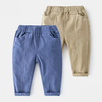Copilul Casual Pantaloni Lungi 2021 Primavara Toamna New Sosire copii Imbracaminte Copii Copilul Buzunar Culoare Solidă Pantaloni Pentru Baieti