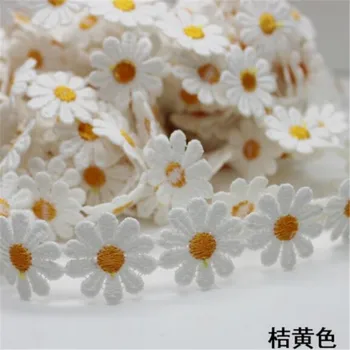25mm flori de Crizantema dantelă panglică florale, panglici handmade, de artizanat articole de îmbrăcăminte accesorii CX71