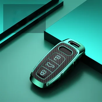 Fibra de Carbon model all-inclusive TPU mașină de caz-cheie Pentru Audi A6 C8 A7 A8 Q8 2018 2019 accesorii auto durabil styling auto noi