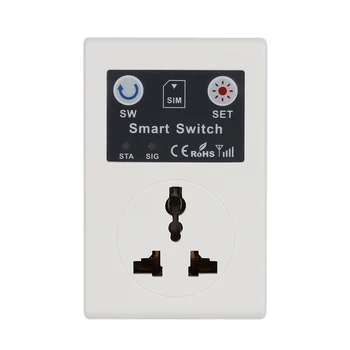 10A 220V Telefon RC Telecomanda Wireless Smart Switch GSM Priza Cu Port USB, Priză de Perete Square marea BRITANIE/UE GSM Priza de Putere