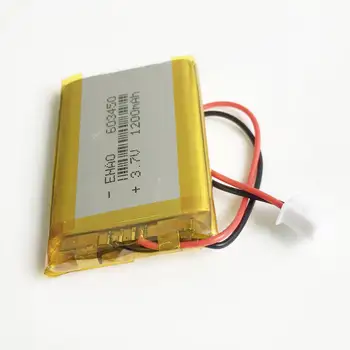 EHAO 603450 3.7 V 1200mAh baterie Litiu Polimer LiPo Baterie Reîncărcabilă cu JST XH 2,5 mm 2pin conector Pentru GPS DVD E-carti