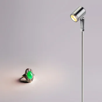 Interior 1W LED Imagine de Lumină Tabelul Sta Polul Lampa lumina Reflectoarelor Cu Bază Bijuterii/Magazin de Telefoane Cabinet Expoziție Argintiu/Negru Shell
