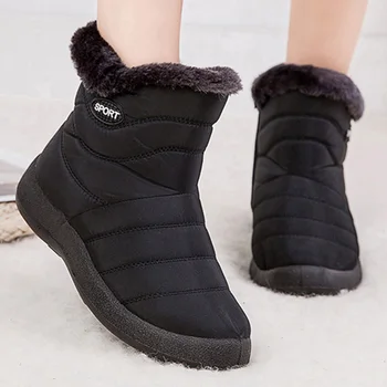 Cizme de zapada pentru Femei Pantofi de Iarna pentru Femei Ghete Blana Impermeabil Cizme Scurte femei Pluș Pantofi Doamnelor Papuceii Bottes Femme 2021