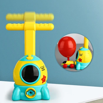 Două-in-one, Noua Putere Balon Jucărie Mașină de Inerție Putere Balon lansator de Educație Experiment de Puzzle Distractiv pentru Copii