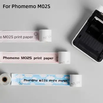 Phomemo autoadezive Termice Hârtie Foto pentru Phomemo M02S Printer 6 Role de Rulare Hârtie de Tipărit Etichete Autocolante Rola de Hartie