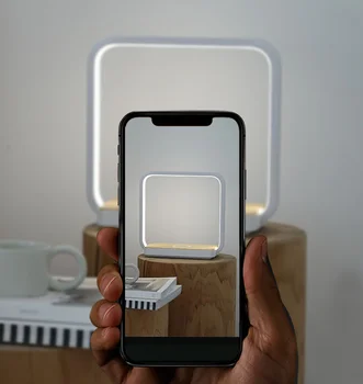 Wonderlife Design Elegant A13S Noptiera Touch Dimmer Lampă de Masă Cu Încărcător Wireless