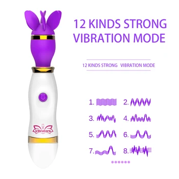 OLO Limba Lins Vibratoare AV Stick 12 Viteza Biberon Stimulator Clitoris Rotație de 360 de Grade Jucarii Sexuale pentru Femei Masturbator
