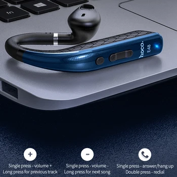 Hoco Afaceri Cu Cască Fără Fir V5.0 Bluetooth Casti Handsfree cu Mașina de Apel Sport Căști Cu Microfon Pentru Android iOS