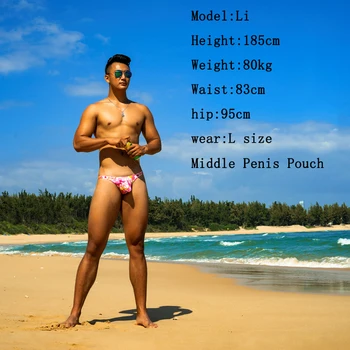LH1 Sexy talie îngustă bărbați costume de baie bikini de vară 2020 bărbați pantaloni scurți de plajă bord înot portbagaj piscină de înot boxeri bărbați costume de baie