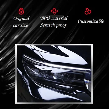 AEP 2017 negru Transparent TPU Masina Faruri Folie protectoare pentru Toyota land cruiser prado 2016 2017 2018 2019 autocolant 150