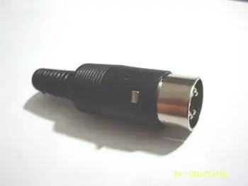 50 buc 7 Pini DIN Conector cu Mâner din Plastic negru adaptor