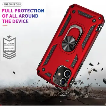 Inel Suport Auto Anti-Toamna Magnetice Telefon Caz Pentru iPhone 11 12 Pro XS Max X XR 6 6S 7 8 Plus SE Sergent Caz de Protecție