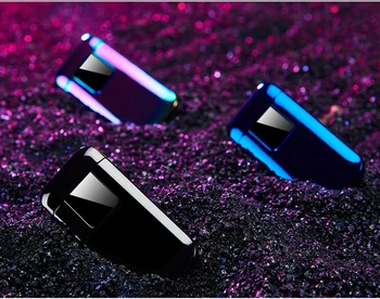 Super-Subțire Electronice Bricheta cu Plasmă USB Bricheta Pentru Fumat Pot Grava Logo-ul