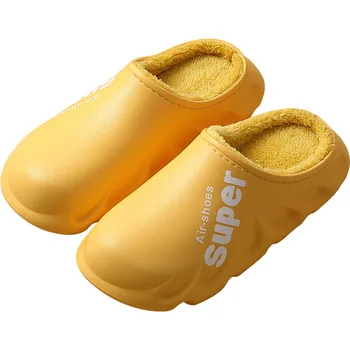 Rezistent la apa silppers PU bumbac pentru femei pantofi shick podea interior sau în aer liber cald confortabil cu blană slide casa silpper 2020 trendy