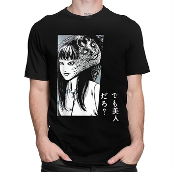 Tomie Junji Ito Tricou Barbati din Bumbac T-shirt Mâneci Scurte Horror Manga Uzumaki Evangelion akira shintaro kago Tee Îmbrăcăminte Merch