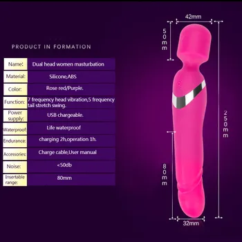Silicon de Puternic AV Vibrator Magic Wand Penis artificial Vibratoare Jucarii Sexuale pentru Femei Clitorisul Stimulator Vibrador Para Mulher Jucării pentru Adulți