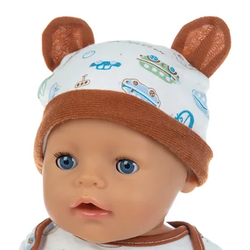 Costum+Pălărie Copil nou-născut se Potrivesc 17 inch 43cm Papusa Accesorii De pat Cadou