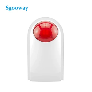 Sgooway Wireless Intermitent Alarma Sirena Flash Cornul Roșu Sirena Stroboscop costum pentru Sistemul Nostru de Alarmă fără Fir Sirena