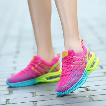 2020 Adidași De Moda Pentru Femei Pantofi Ochiurilor De Plasă Respirabil Casual Pernă De Aer Sport Pantofi Plat Mocasini Pantofi De Sex Feminin, Lumina Circuland Pantofi