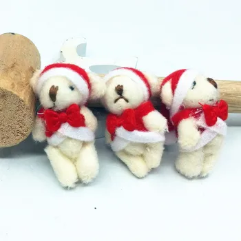 Pentru Cadou de Crăciun 4.5 CM 5 buc/lot pp bumbac copil jucării de pluș papusa mini mic ursuleț de pluș, buchete de urs pentru nunta casa papusa