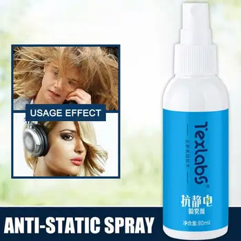 80ml Anti-static Spray Cârpă de Păr Echilibrare produse Chimice de uz Casnic Anti Static Spray