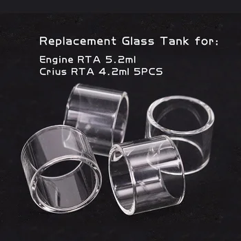 5PCS YUHETEC de Sticlă de Înlocuire Rezervor pentru OBS Crius RDTA Plus RTA crius II Dual Single Coil 2 tub de sticla pyrex