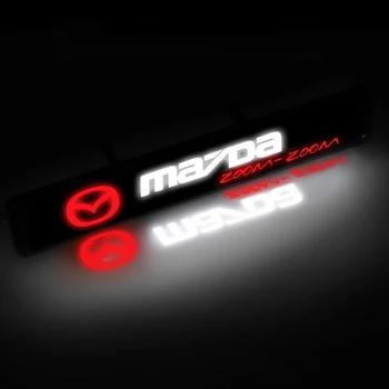 Masina Grila Fata cu Emblema, Insigna de Lumină LED Logo-ul Pentru Mazda MX5 CX7 CX9 CX5 MX3 Atenza Axela 2 3 323 5 6 RX8 RX7 Viteza 6 Accesorii