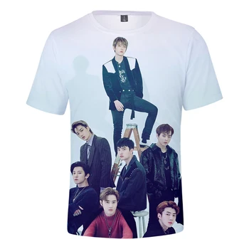 Kpop Bang Magazin EXO Dragoste Împușcat 3D Imprimate T-shirt Femei/Bărbați de Moda de Vara Maneca Scurta Tricouri 2019 Vânzare Fierbinte Casual Tricouri